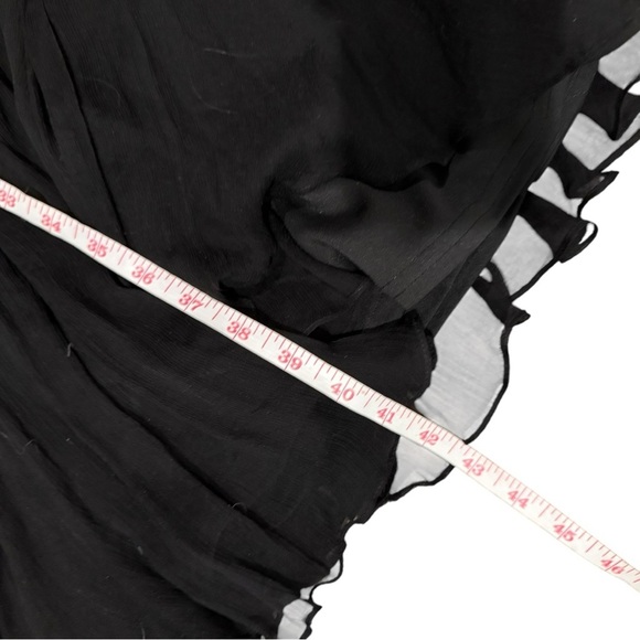 Tadashi Shoji Silk Party Cocktail Dress chic Sz 10 Demure Classic elegant flowy - Picture 14 of 15